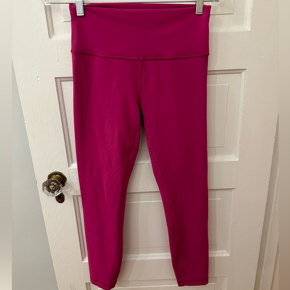 lululemon athletica Pants - Lululemon Wunder Train High-Rise Tight 25" Ripened Raspberry Sz 8